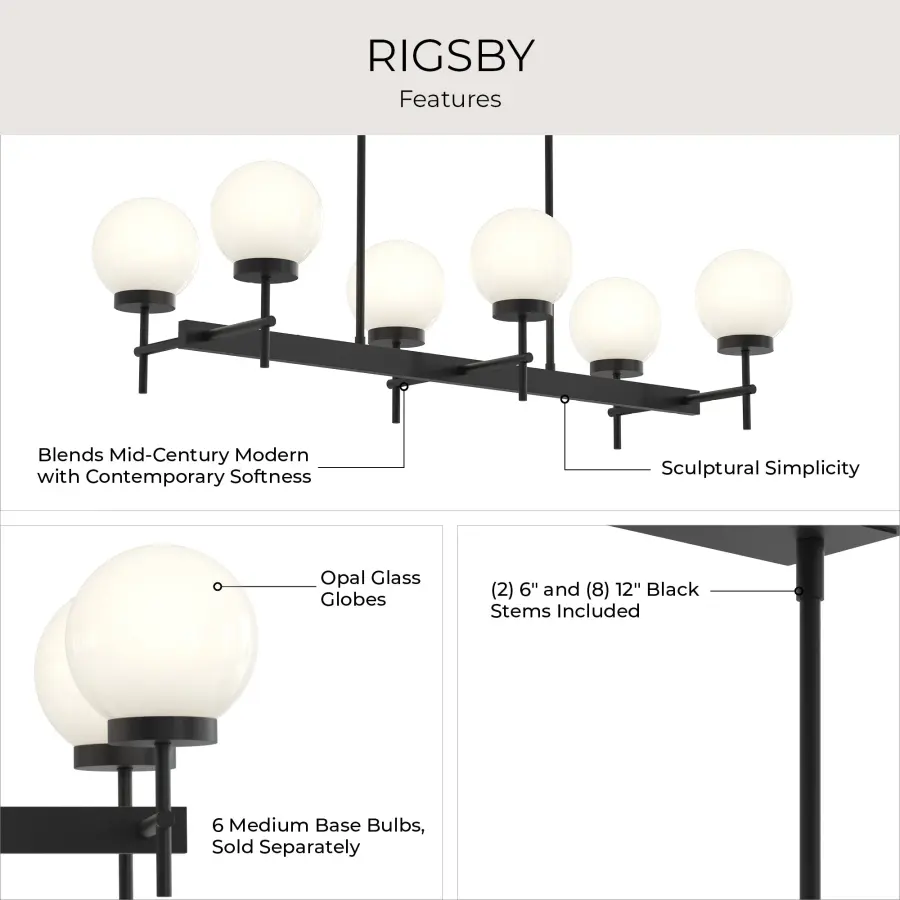 Rigsby Six-Light Chandelier - Image 6