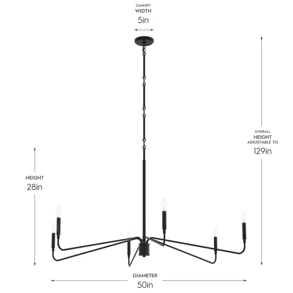 Pilar Six-Light Chandelier - Image 5