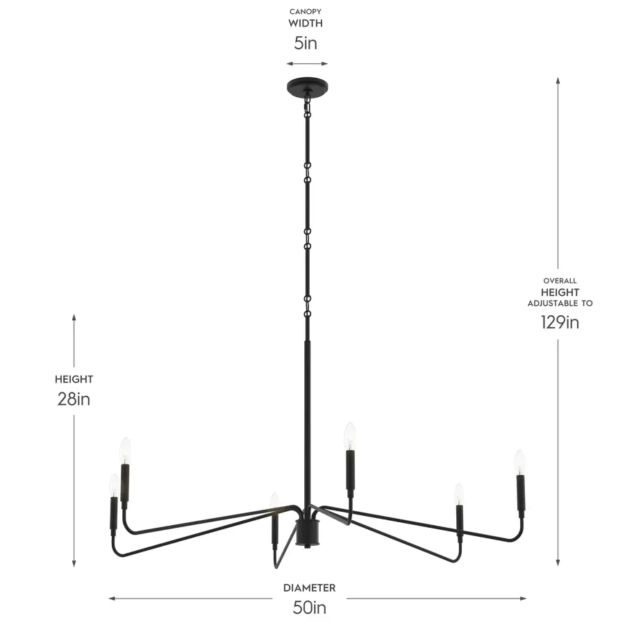 Pilar Six-Light Chandelier - Image 5