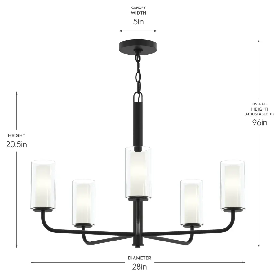 Mack Five-Light Chandelier - Image 11