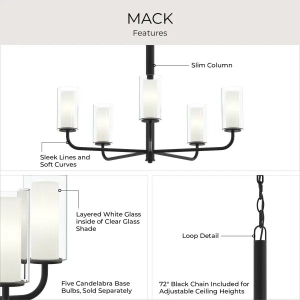 Mack Five-Light Chandelier - Image 12