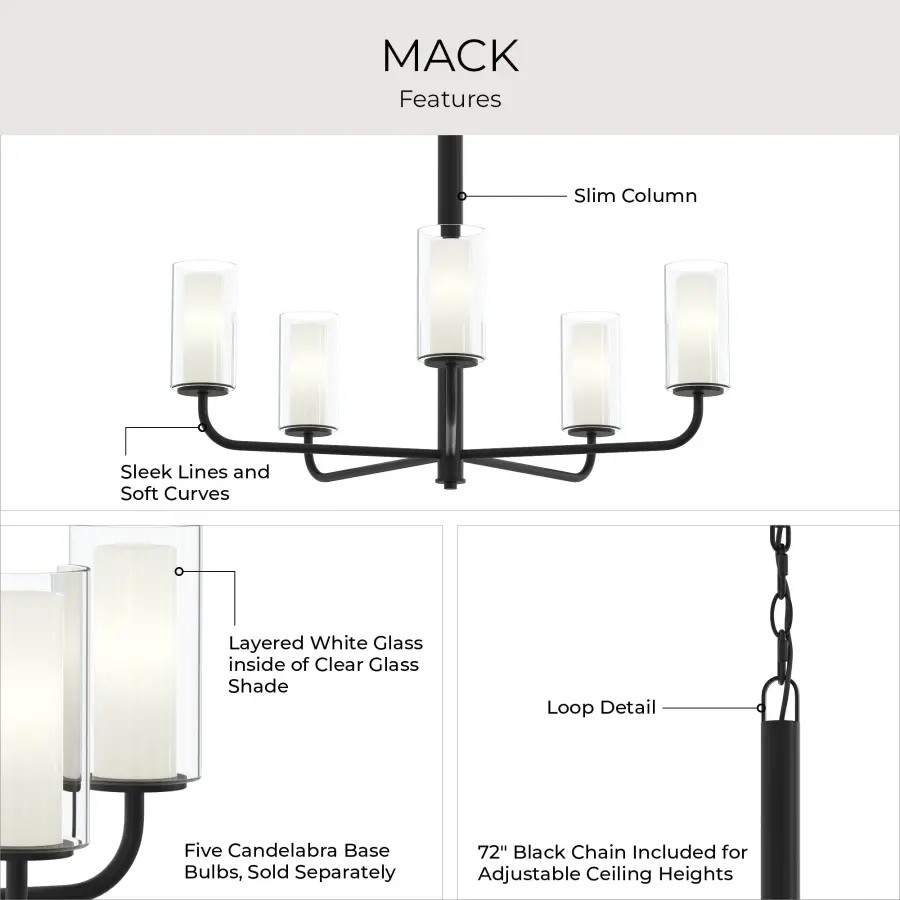 Mack Five-Light Chandelier - Image 12