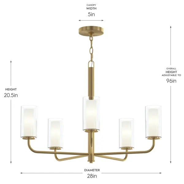 Mack Five-Light Chandelier - Image 21