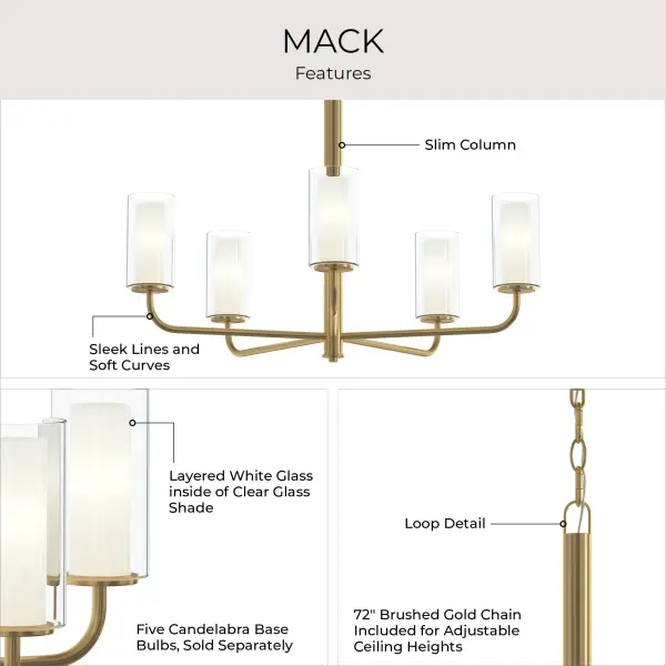Mack Five-Light Chandelier - Image 22