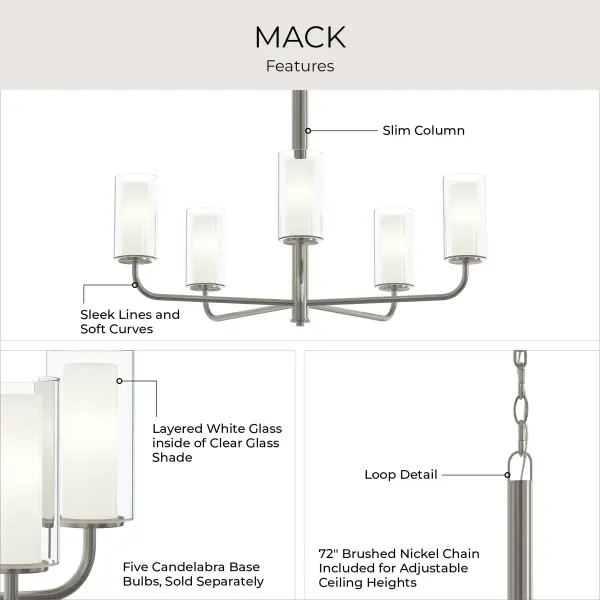 Mack Five-Light Chandelier - Image 4