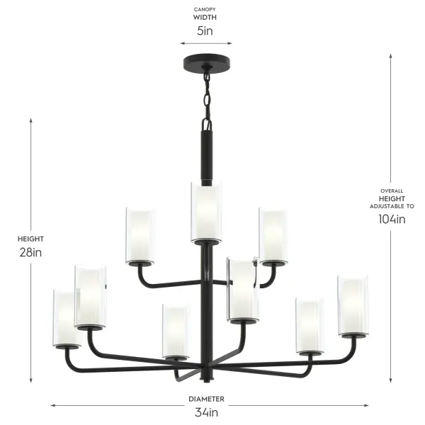 Mack Nine-Light Linear Chandelier - Image 19
