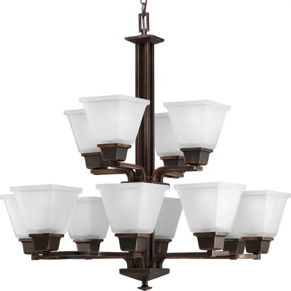North Park Twelve-Light Two-Tier Chandelier
