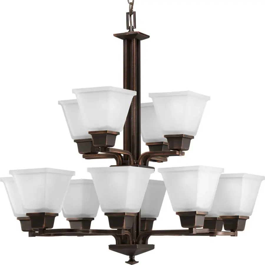 North Park Twelve-Light Two-Tier Chandelier