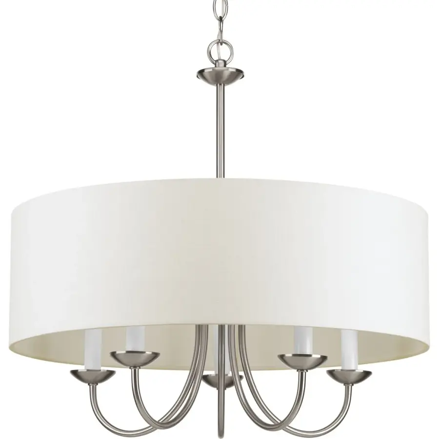 Drum Shade Collection Five-Light Chandelier - Image 2