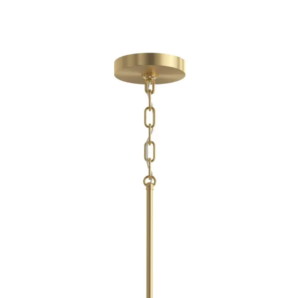 Replay Three-Light Etched White Glass Chandelier - Image 10