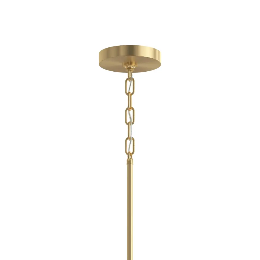 Replay Collection Five-Light Etched White Glass Chandelier - Image 15