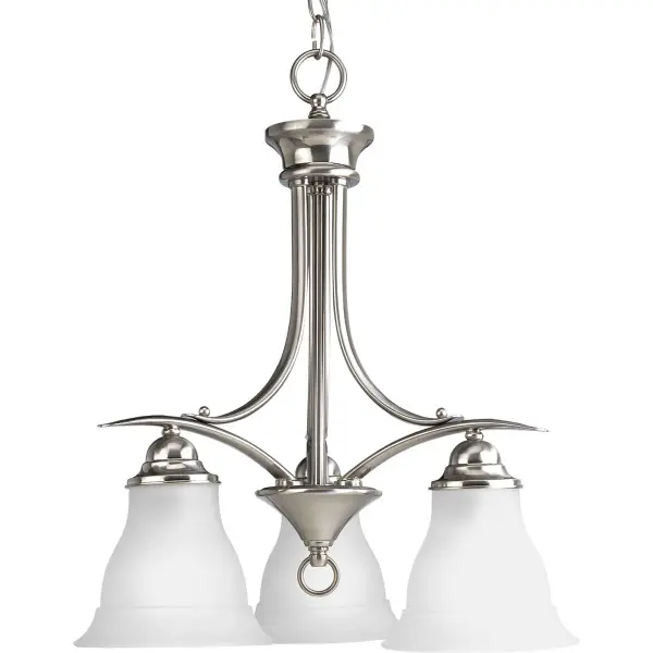 Trinity Three-Light Etched Glass Chandelier - Image 2