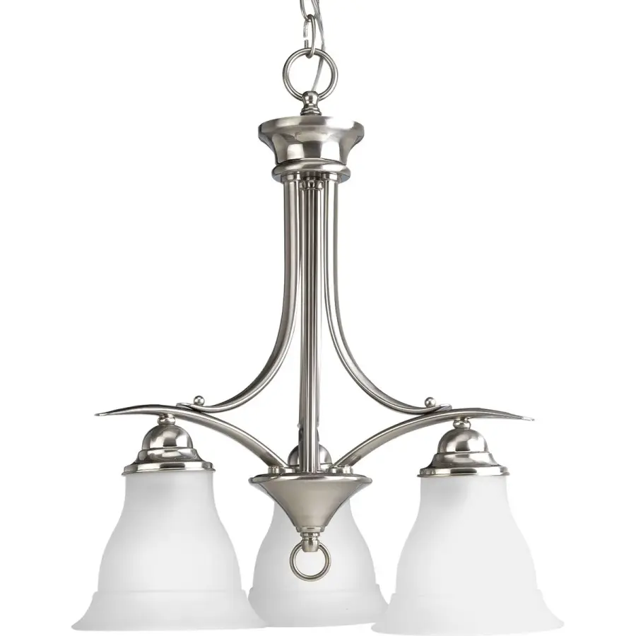 Trinity Three-Light Etched Glass Chandelier - Image 2