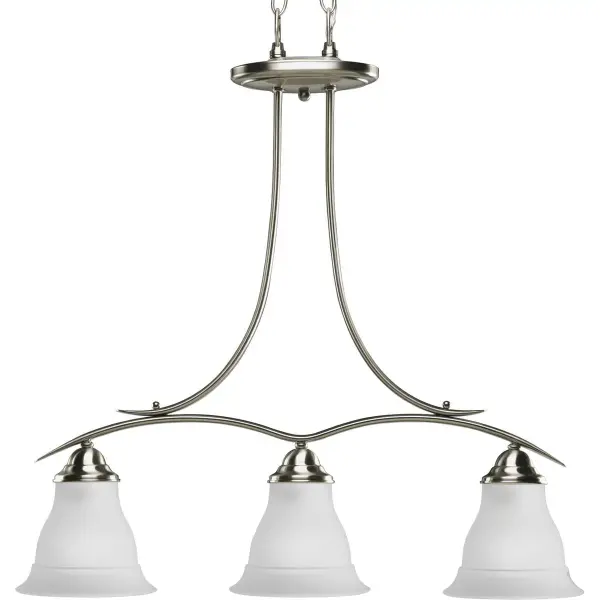 Trinity Three-Light Etched Glass Chandelier - Image 1