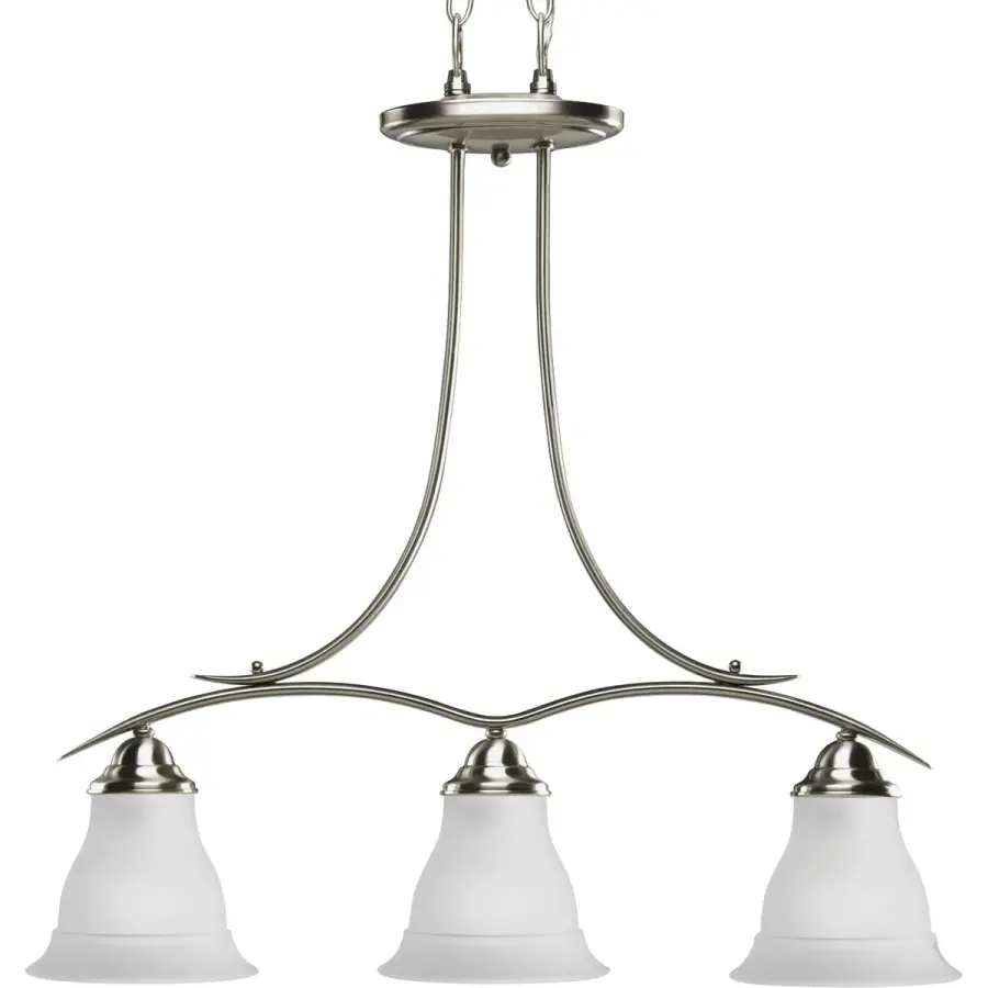 Trinity Three-Light Etched Glass Chandelier - Image 1