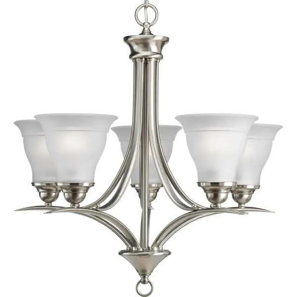 Trinity Five-Light Etched Glass Chandelier - Image 2