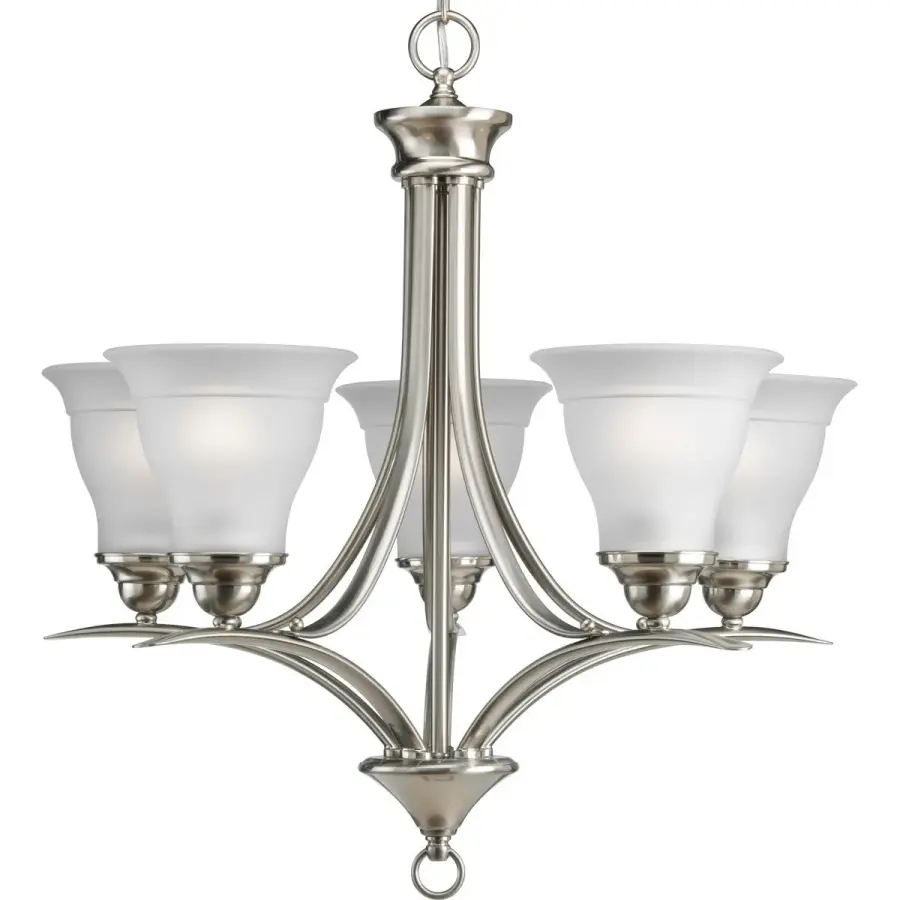 Trinity Five-Light Etched Glass Chandelier - Image 2