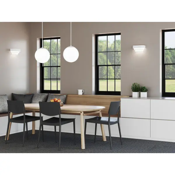 Opal Globes One-Light White Glass Pendant - Image 2