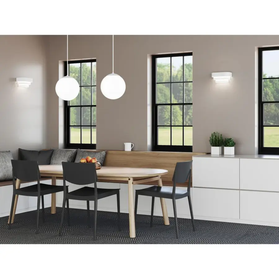 Opal Globes One-Light White Glass Pendant - Image 2