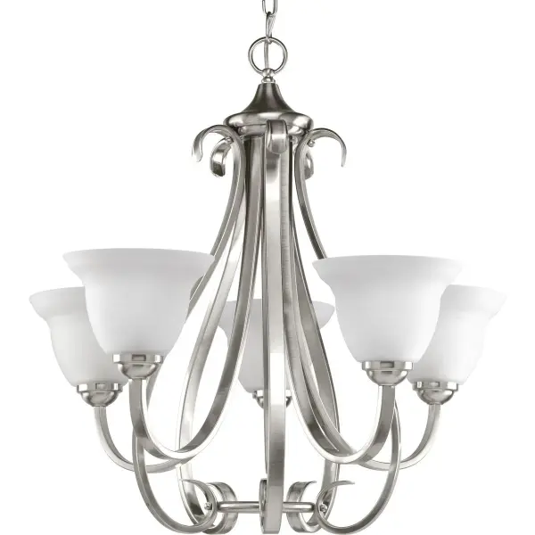 Torino Five-Light Etched Glass Chandelier - Image 1