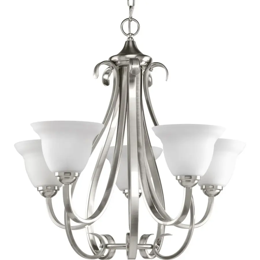 Torino Five-Light Etched Glass Chandelier - Image 1
