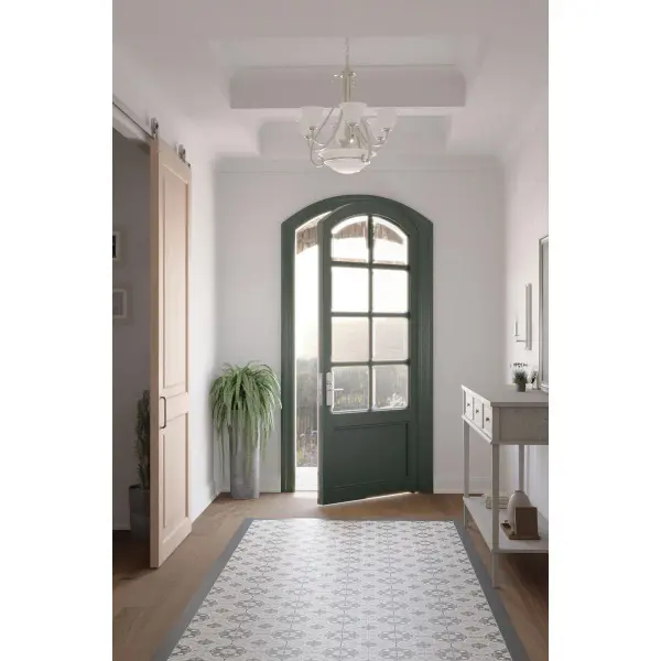 Torino Six-Light Etched Glass Chandelier - Image 4