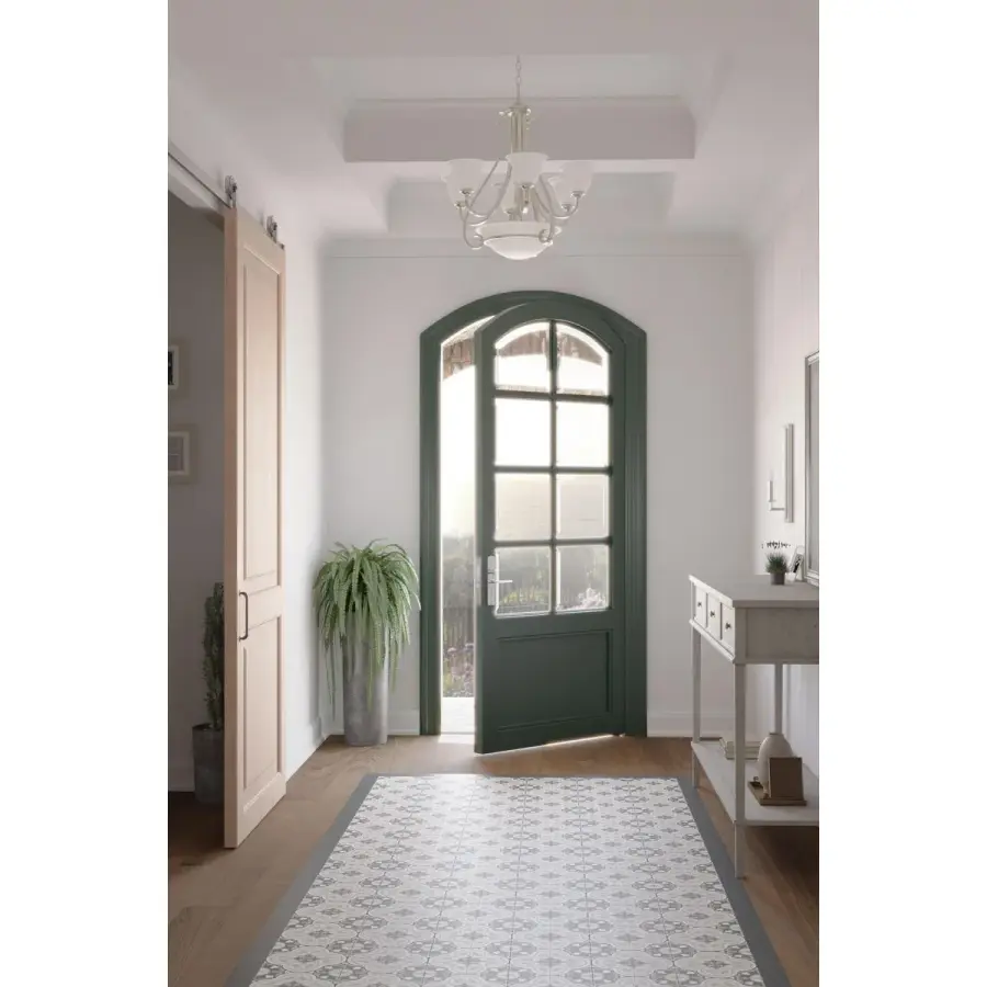 Torino Six-Light Etched Glass Chandelier - Image 4