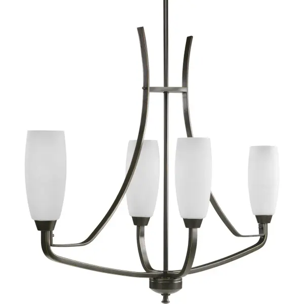 Wisten Four-Light Etched Glass Chandelier - Image 2