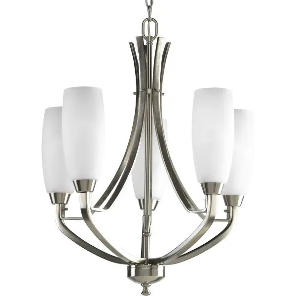 Wisten Five-Light Etched Glass Chandelier - Image 1
