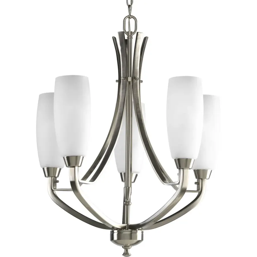 Wisten Five-Light Etched Glass Chandelier - Image 1