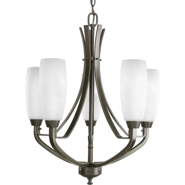 Wisten Five-Light Etched Glass Chandelier - Image 2