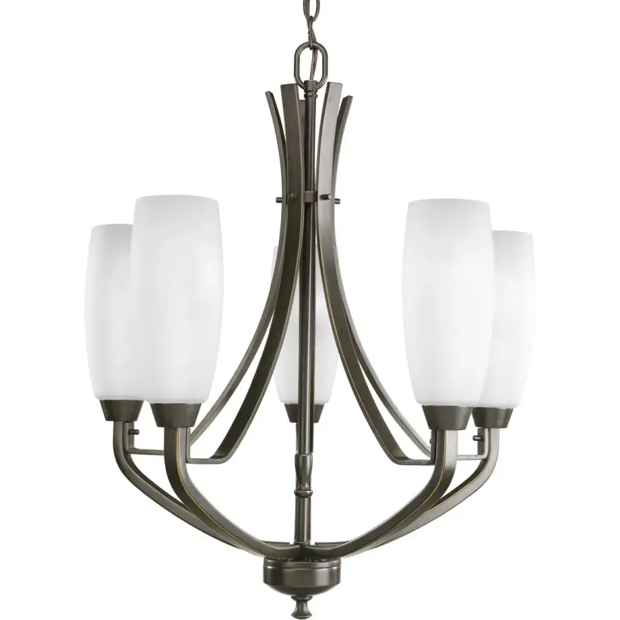Wisten Five-Light Etched Glass Chandelier - Image 2