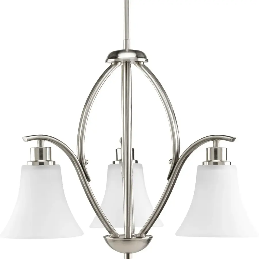 Joy Collection Three-Light Etched Glass Chandelier - Image 1