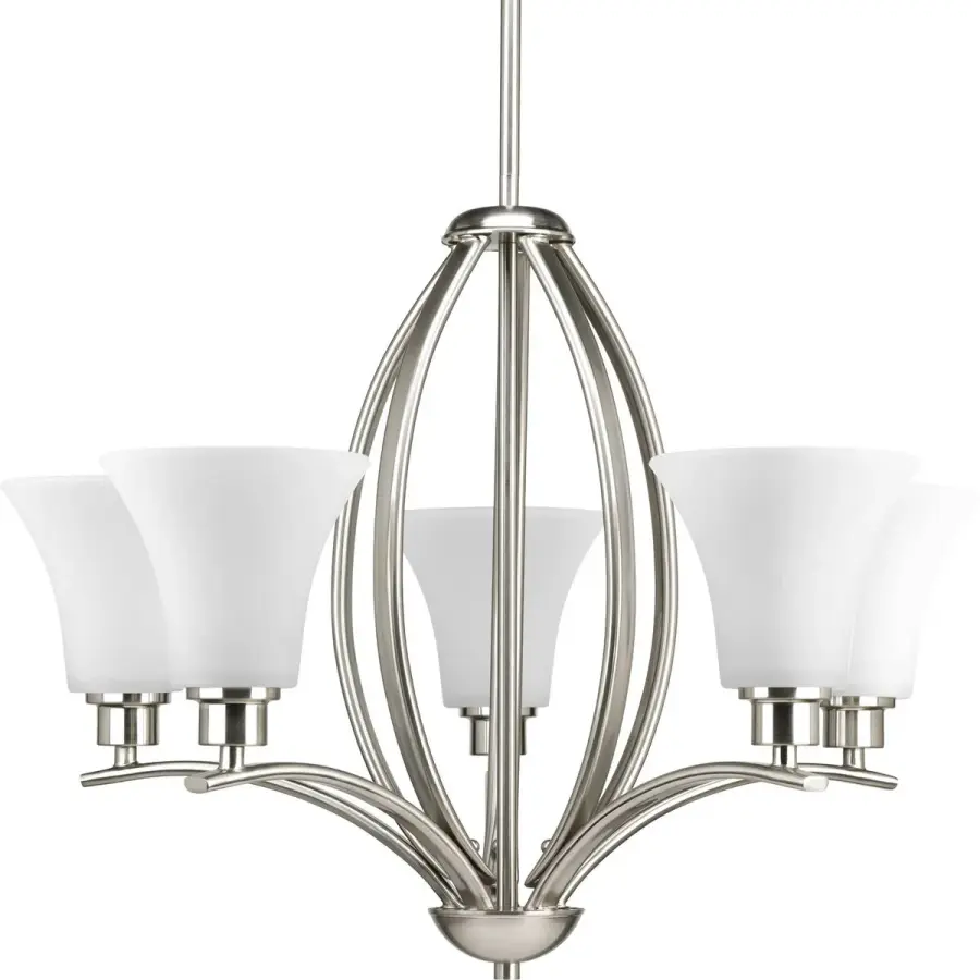 Joy Collection Five-Light Etched Glass Chandelier - Image 2
