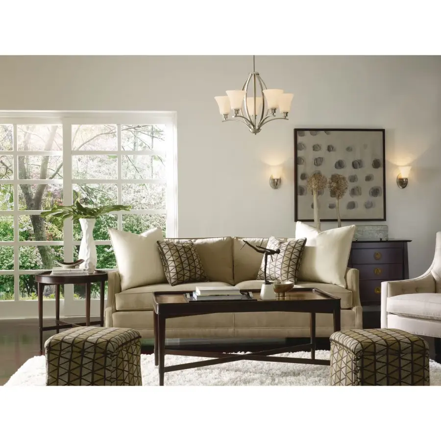 Joy Collection Five-Light Etched Glass Chandelier - Image 3