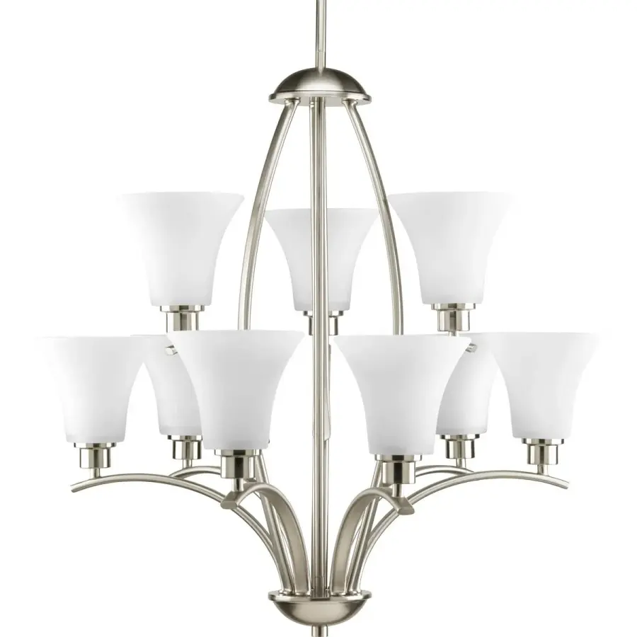 Joy 9-Light Chandelier in Brushed Nickel - Image 2