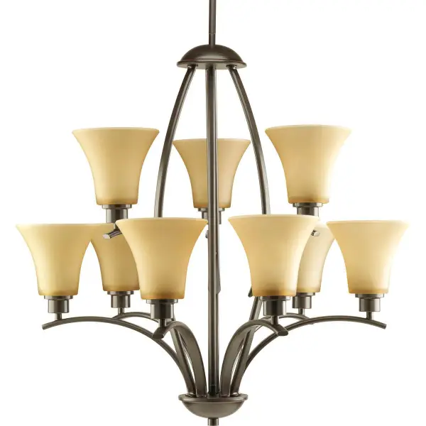 Joy 9-Light Chandelier in Brushed Nickel - Image 3
