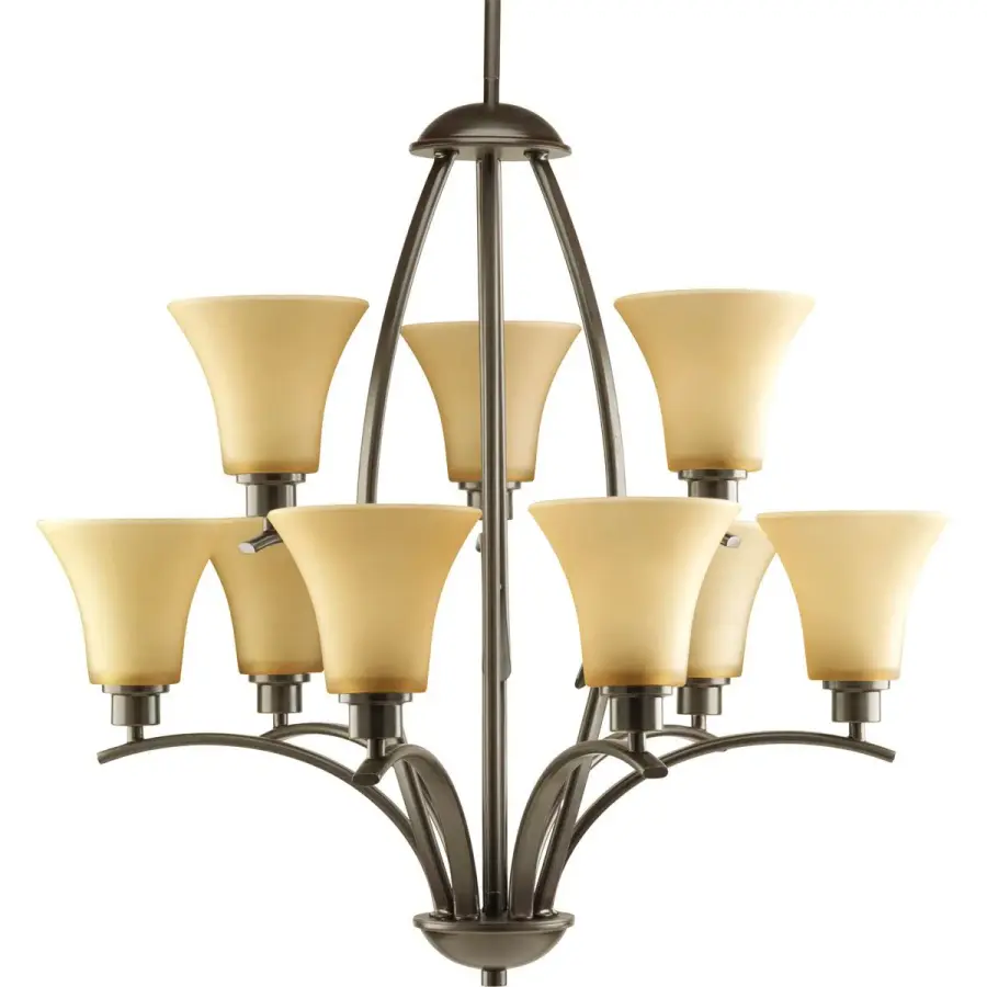 Joy 9-Light Chandelier in Brushed Nickel - Image 3