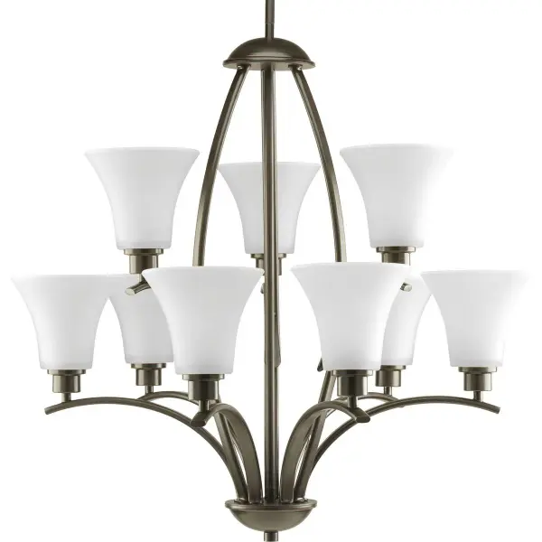 Joy 9-Light Chandelier in Brushed Nickel - Image 4