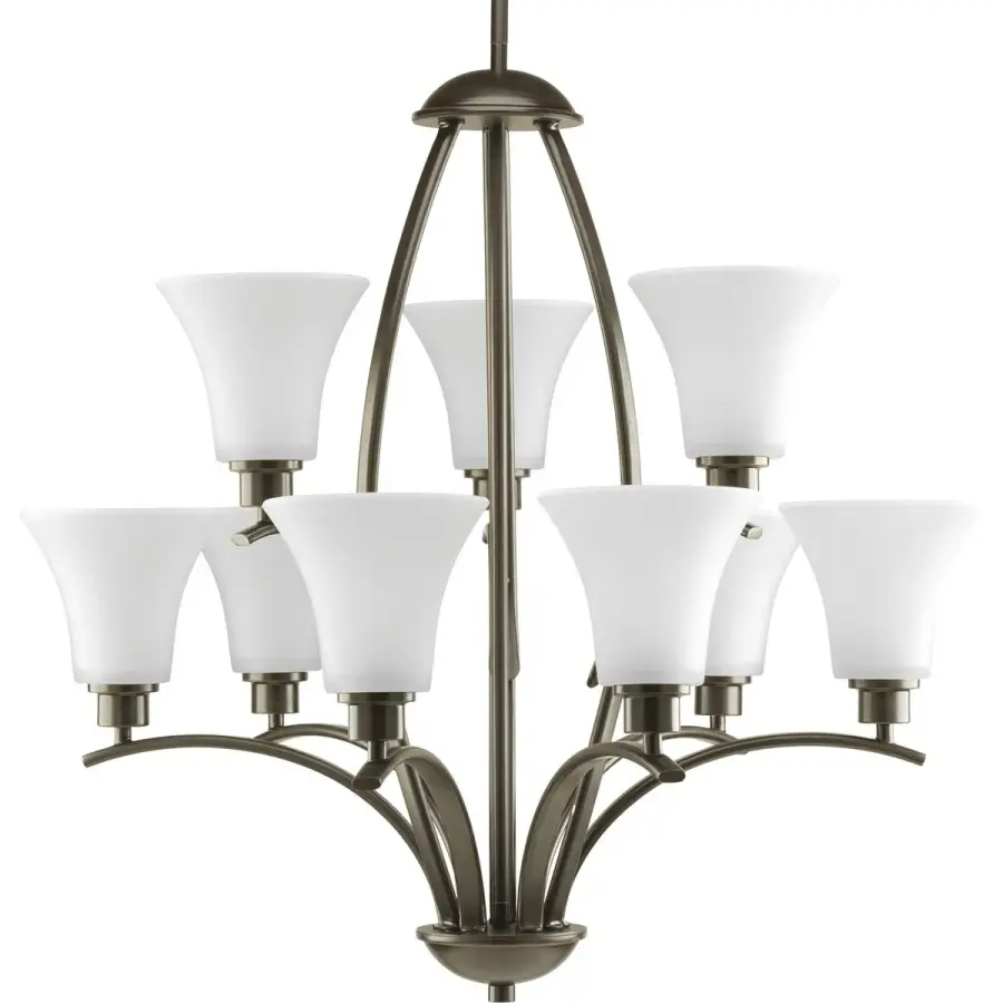 Joy 9-Light Chandelier in Brushed Nickel - Image 4