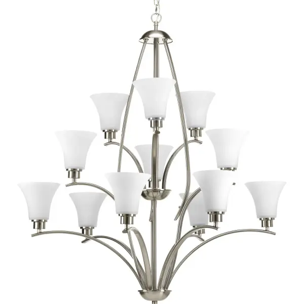 Joy Collection Twelve-Light Etched Glass Chandelier - Image 2