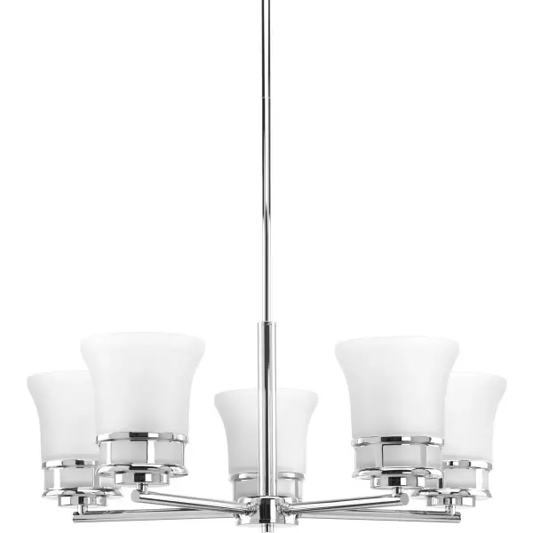 Elegant Coastal Chandelier with Timeless Chrome Finish - Image 2
