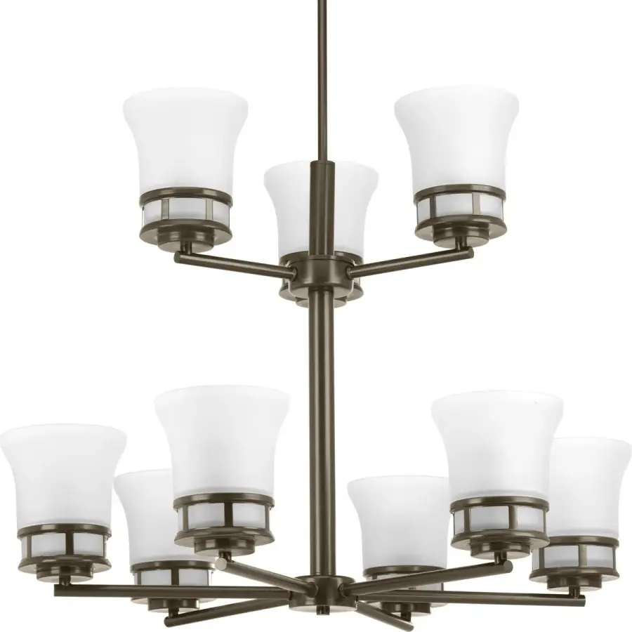 Elegant Coastal Chandelier with Sophisticated Chrome Finish - Image 2