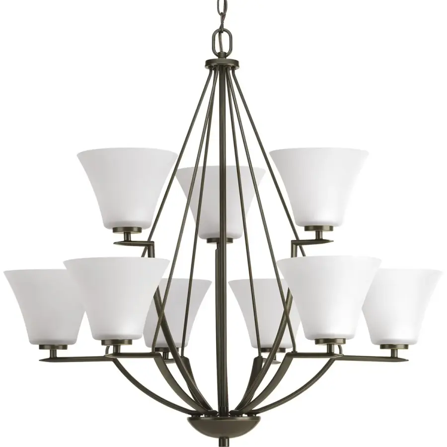Bravo Nine-Light Two-Tier Chandelier - Image 2