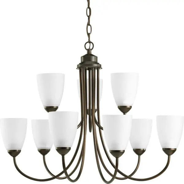 Gather Collection Nine-Light Two-Tier Chandelier - Image 1