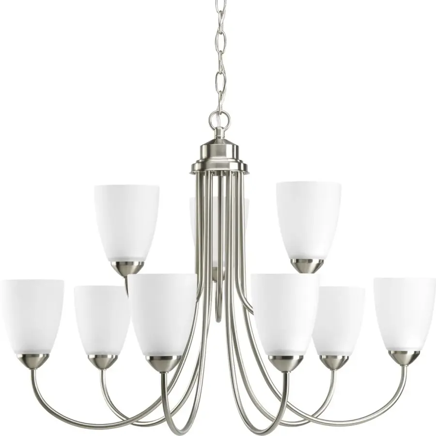 Gather Collection Nine-Light Two-Tier Chandelier - Image 2
