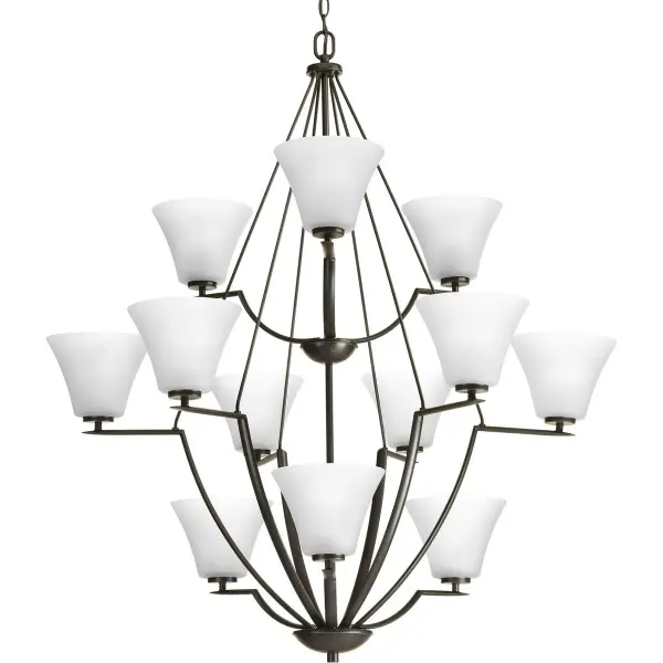 Bravo Collection Twelve-Light Three-Tier Chandelier - Image 1
