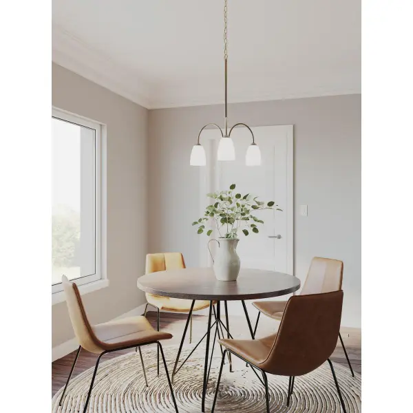 Gather Collection Three-Light Chandelier - Image 4