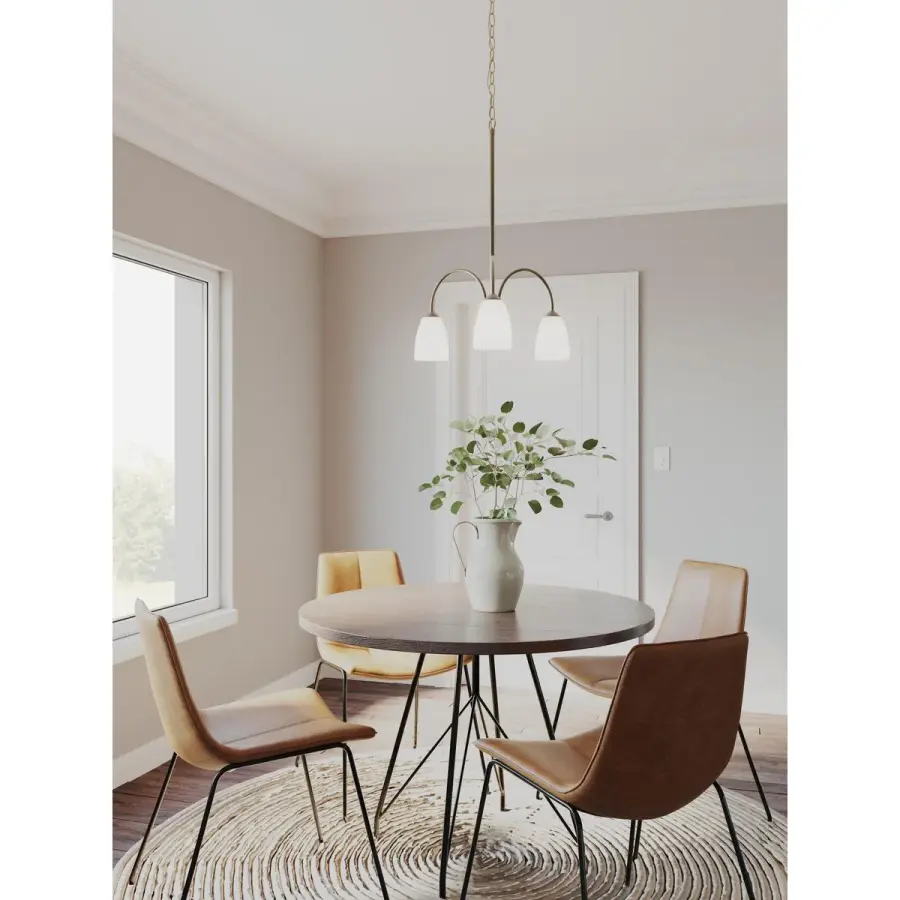 Gather Collection Three-Light Chandelier - Image 4