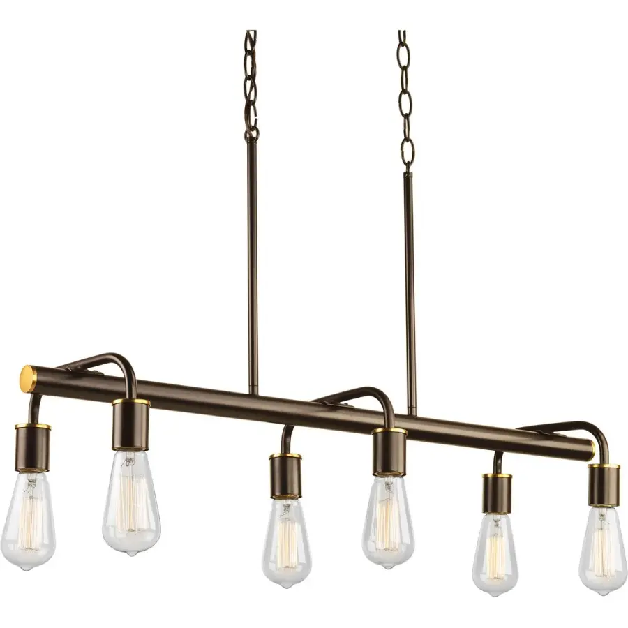 Versatile Linear Chandelier Perfect for Dining and Kitchen Islands - Image 1